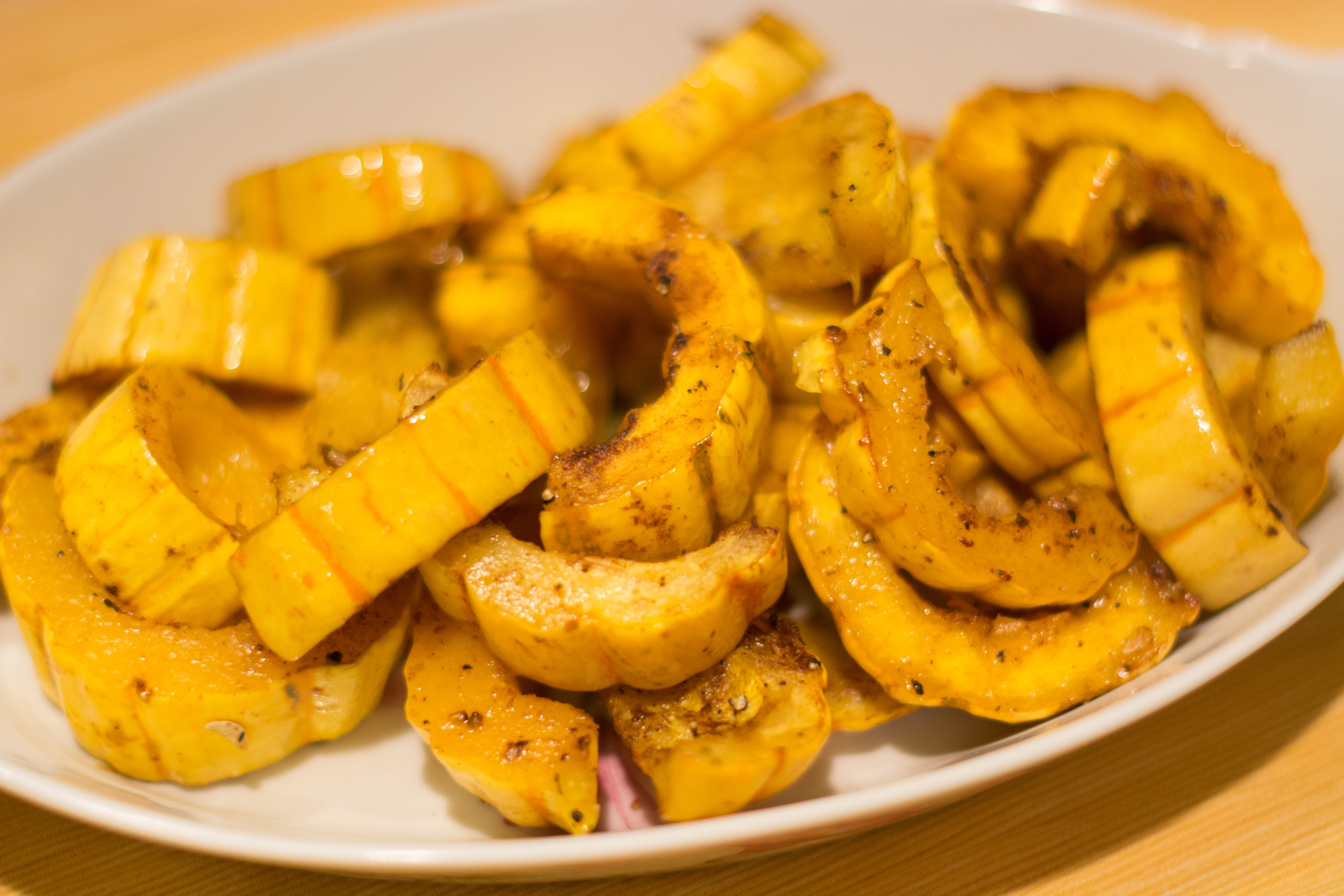 Warm winter spice delicata squash rings Warm winter spice delicata squash rings